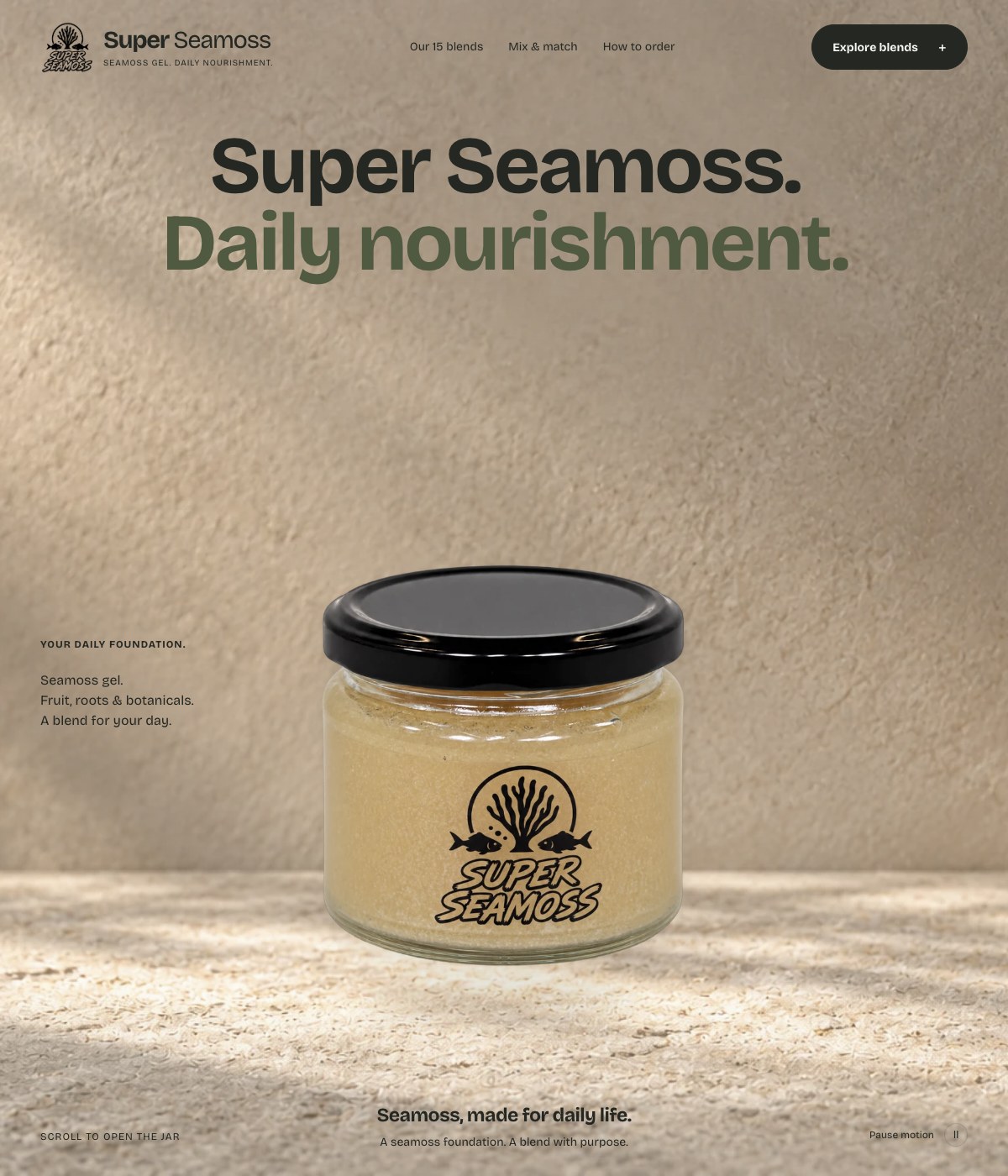 Super Seamoss: Opening scene