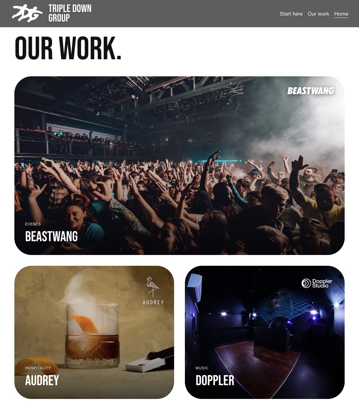 Triple Down: Selected client work